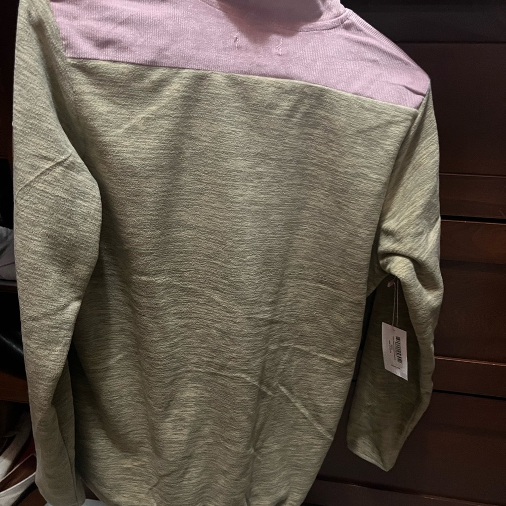 NWT Simple Southern Nude/Tan Pullover half zip